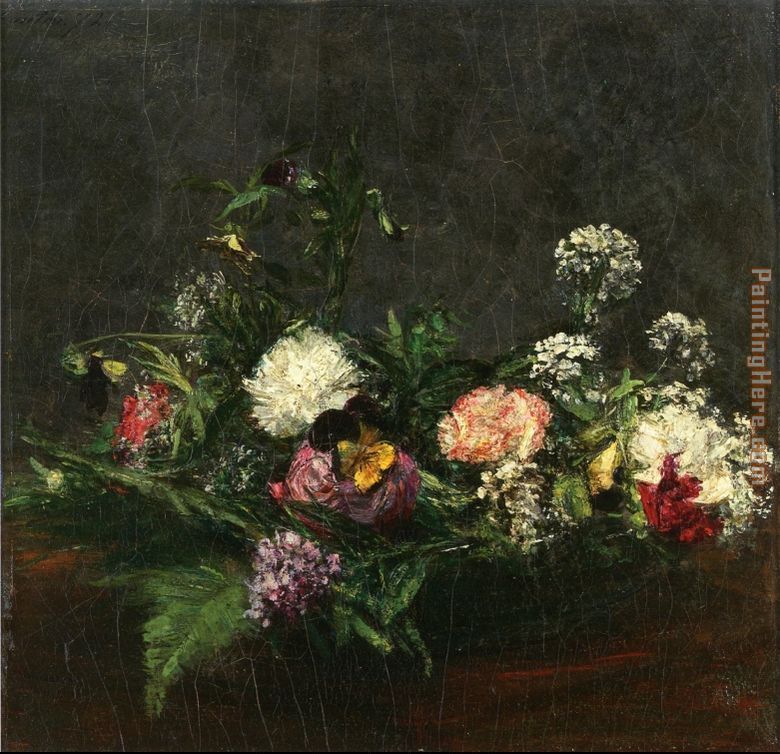 Flowers V painting - Henri Fantin-Latour Flowers V art painting